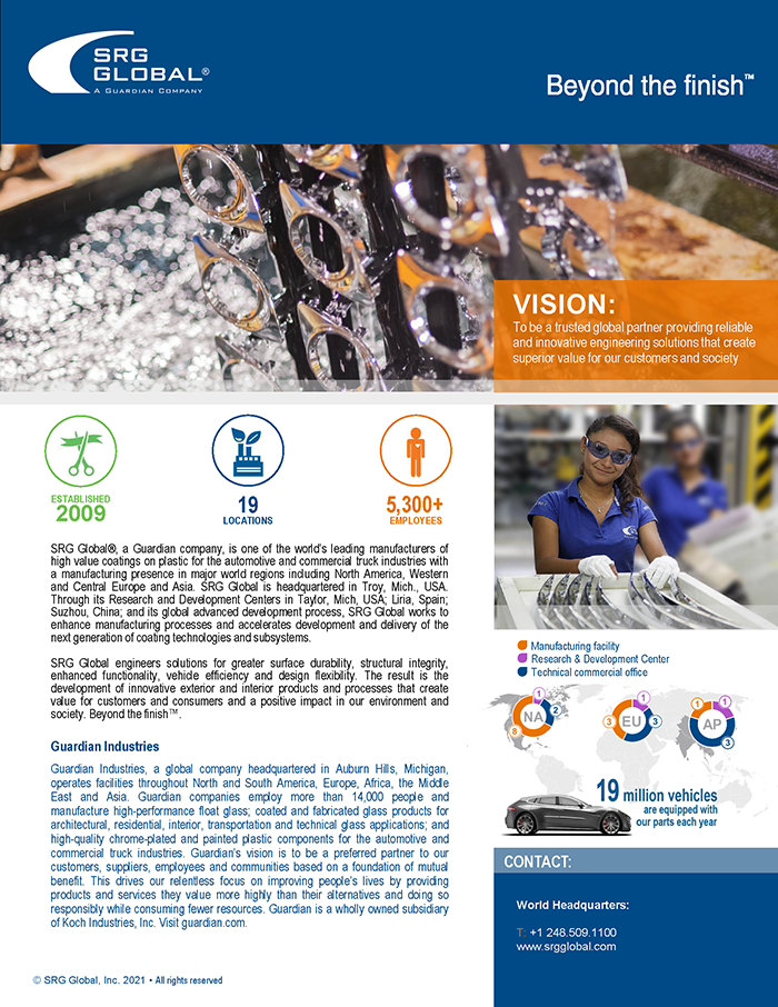 SRG Global Fast Facts - Inglés